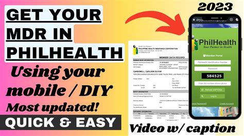 HOW TO DOWNLOAD MDR PHILHEALTH ONLINE USING .